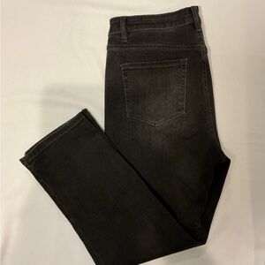 Women's Vervet Black Straight Leg Stretch Jeans 31 EUC #VT1201